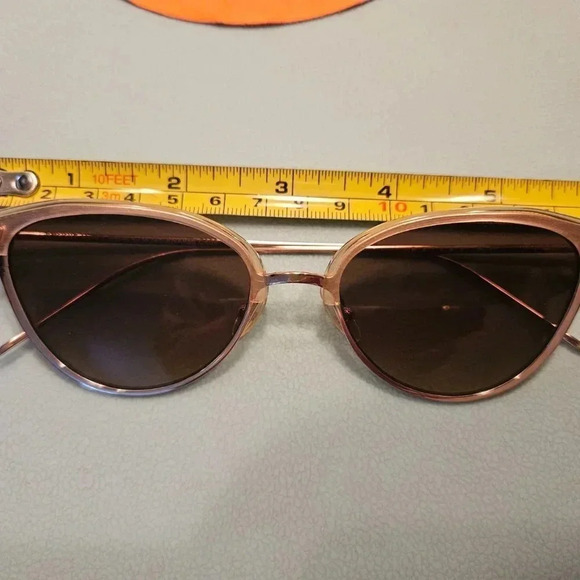Bailey Nelson | Bonnie Rose Gold Frame Cat Eye Delicate Handcrafted Sunglasses - Picture 7 of 14